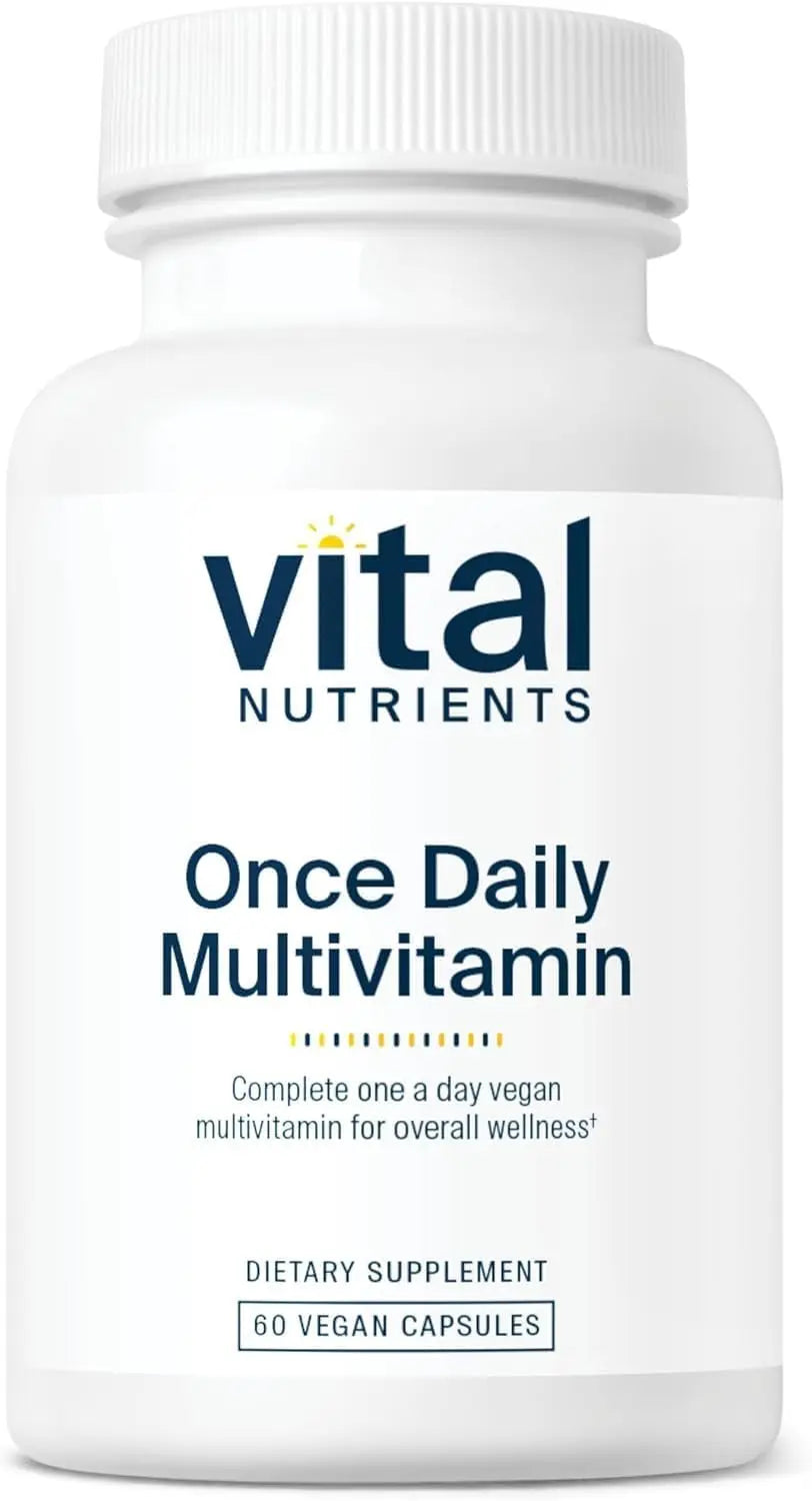Vital Nutrients Once Daily Multivitamin | Vegan Multi for Women & Men | Allergen-Free | 19 Essential Vitamins + Antioxidants for Eye and Heart Health | Vital Nutrients uk supplements