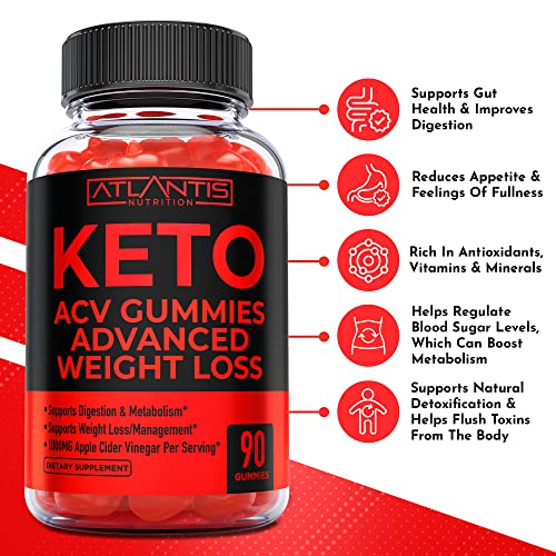 Keto ACV Gummies for Weight Loss - Supports Digestion, Advanced Weight Loss, Detox Atlantis Nutrition uk supplements