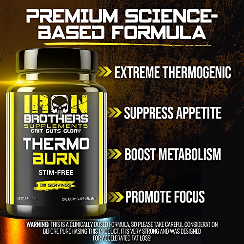 Stimulant Free Fat Burners for Women and Men – Weight Loss - Non Stim Thermogenic Fat Iron Brothers Supplements uk supplements