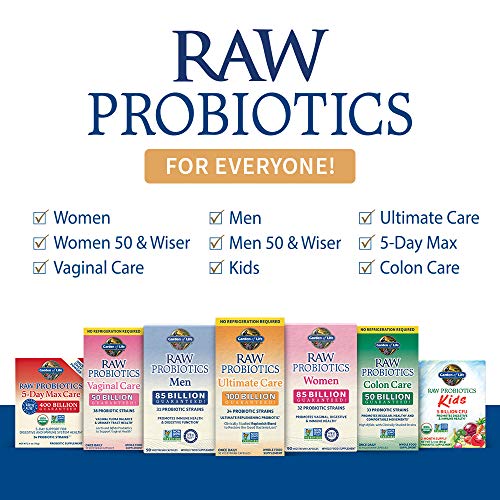 Garden of Life RAW Probiotics Colon Care Shelf Stable - 50 Billion CFU Guaranteed Garden of Life uk supplements