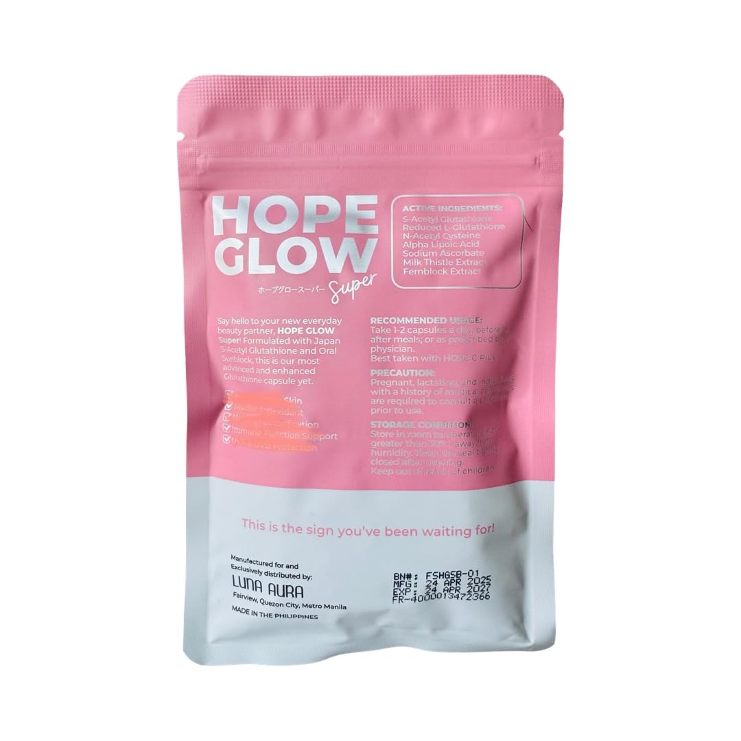 1 Sachet Luna Aura Hope Glow Super 700mg (60 Capsules) Generic uk supplements