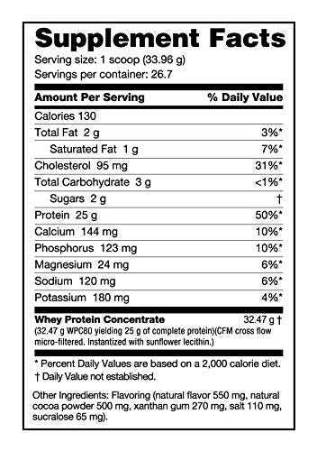 NutraBio Classic Whey Protein Powder- 25G of Protein Per Scoop - No Fillers, Artificial NutraBio uk supplements