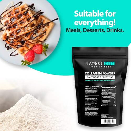 Nature Diet - Collagen Powder 600 g | Hydrolysate | Unflavored | Collagen Peptides | Source of Protein Nature Diet uk supplements