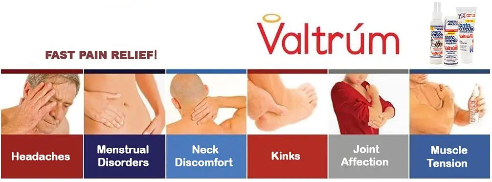 Valtrum Santo Remedio Pain Relief Spray, 4 Oz Valtrum uk supplements
