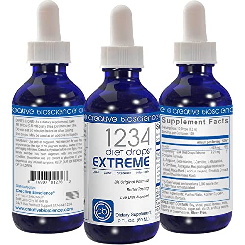 Creative Bioscience 1234 Diet Drops Extreme for Women & Men, Diet Drops for Weight Creative Bioscience uk supplements