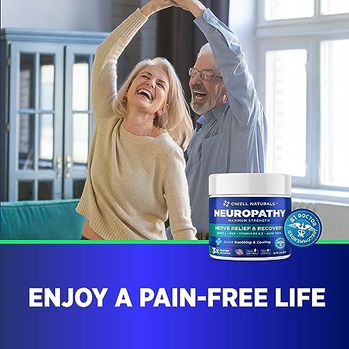 OWELL NATURALS Neuropathy Nerve Relief Cream - Maximum Strength Relief Cream for OWELL NATURALS uk supplements