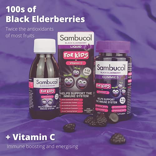 SAMBUCOL KIDS GUMMIES 30'S, 30 Count (Pack of 1) Sambucol uk supplements