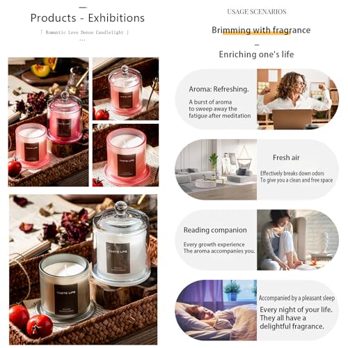 Miracle TQ Aromatherapy Candle Plant Soy Wax 150g Home Gift Accompanying Gift SPA Bath Yoga Miracle TQ uk supplements
