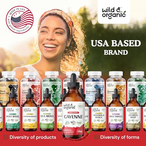 Cayenne Pepper Supplements - Organic Cayenne Pepper Tincture - Cayenne Pepper Liquid Wild & Organic uk supplements