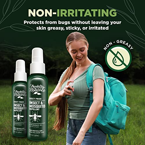 Deet-Free Insect & Mosquito Repellent Pack of 2 (8 oz) – Nice Smelling Medella Naturals uk supplements