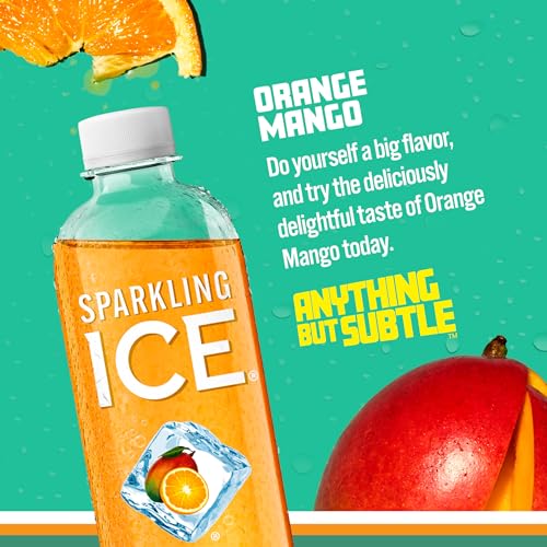 Sparkling Ice, Orange Mango Sparkling Water, Zero Sugar Flavored Water, with Vitamins Sparkling ICE uk supplements