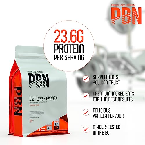 PBN - Premium Body Nutrition Diet Whey Strawberry 1kg Pouch Premium Body Nutrition uk supplements