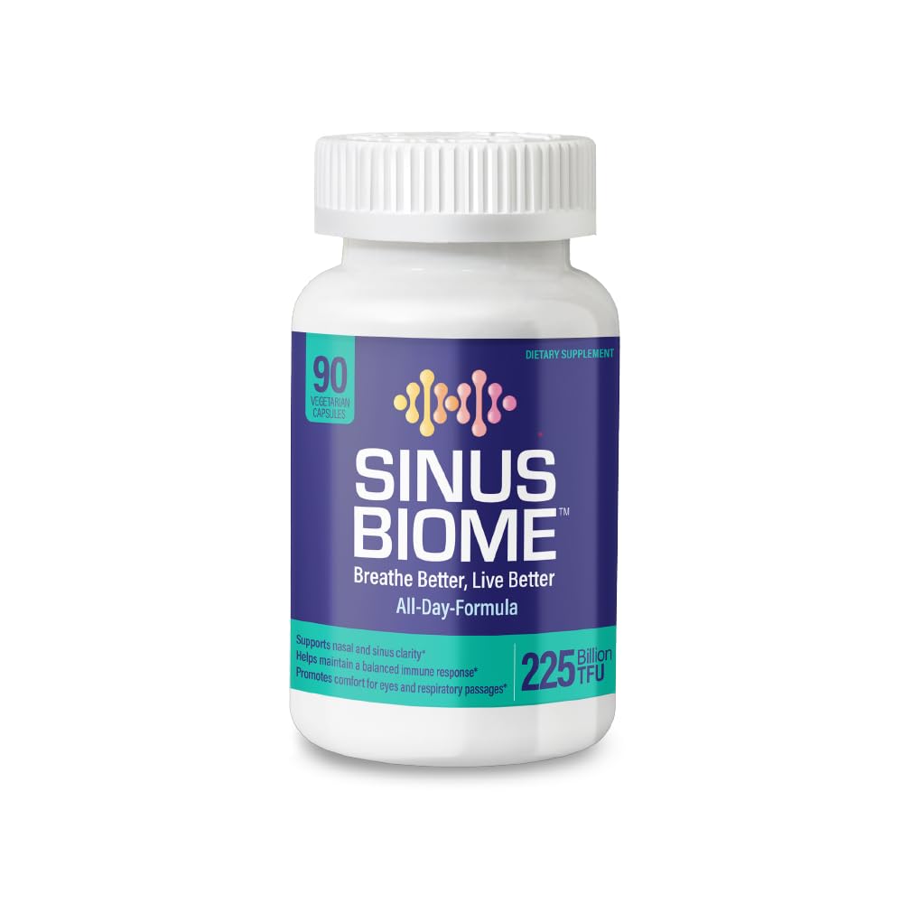 NANOWELL Sinus Biome All-Day Formula Dietary Supplement, 90 Vegetarian Capsules, 225 Billion TFU for Nasal, Sinus, Respiratory Support NANOWELL uk supplements