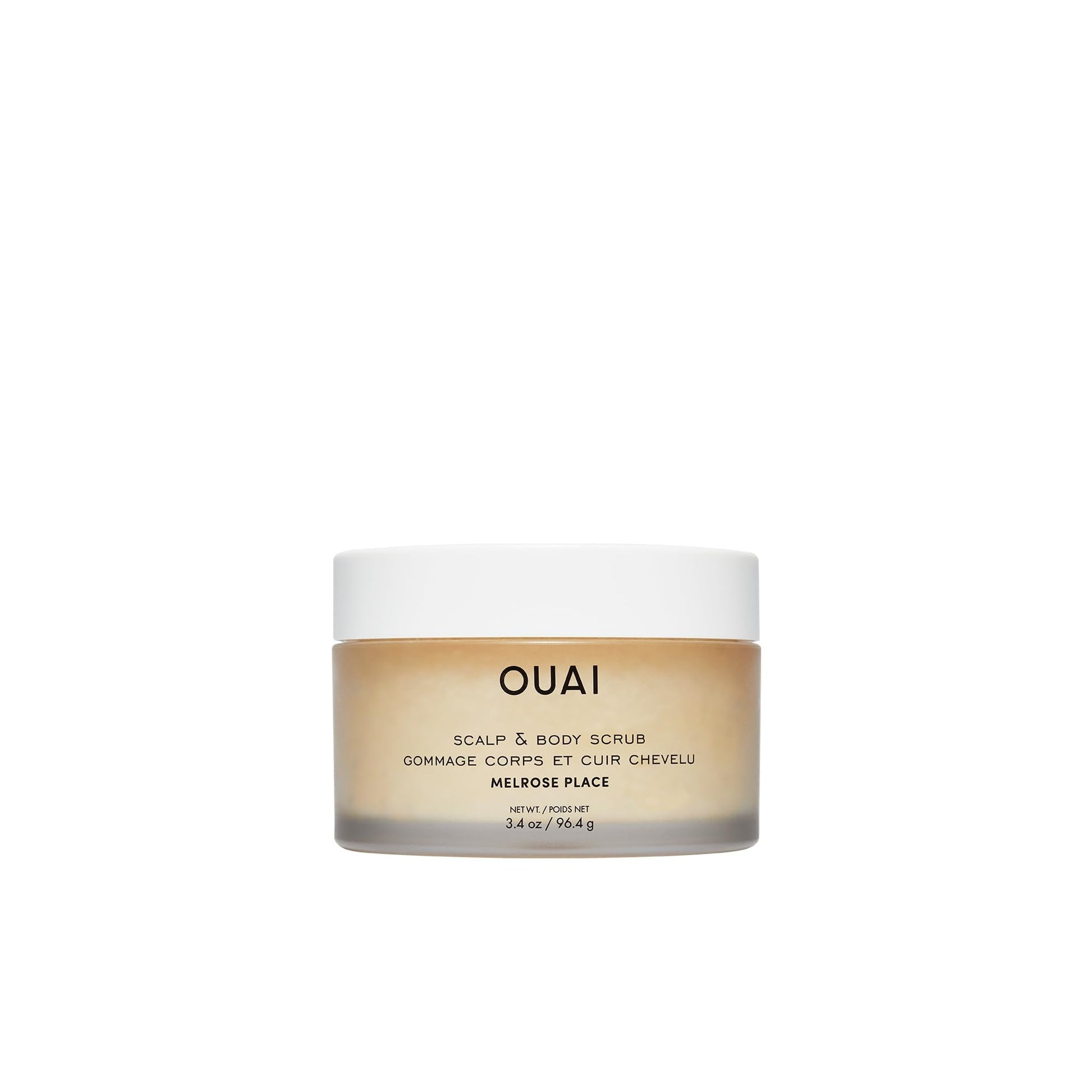 OUAI Scalp & Body Scrub Travel Size, Melrose Place - Exfoliating Body Scrub with Sugar & Coconut Oil Blend for Smooth, Moisturized Skin - Gentle for Removing Product Build Up (3.4 Oz) OUAI uk supplements
