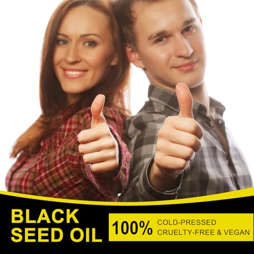 2 Pack Black Seed Oil, Organic Cold Pressed Unrefined Black Seed Oil, Pure Natural Black BDBFZCFP uk supplements