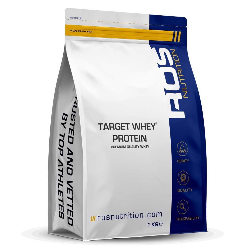 Whey Protein Powder | Unflavoured | Target Whey Protein by ROS Nutrition | 1 Kg | 40 Servings ROS Nutrition uk supplements