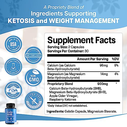 Keto BHB Exogenous Ketones for Men & Women - Keto Supplements for Mental Clarity Nutriana uk supplements