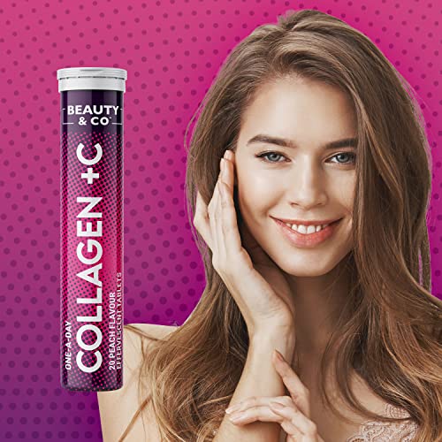 Collagen Effervescent - Marine Collagen & Vitamin C (2 Tubes) Beauty & Co uk supplements