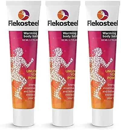 3 Tubes HENDEL GARDEN Flekosteel Warming Body Balm 5.1 fl oz/150 ml RIXET uk supplements