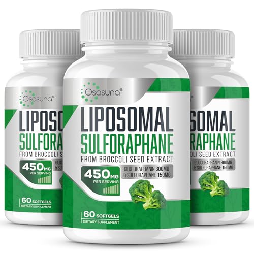 Osasuna Liposomal Sulforaphane 450MG, Maximum Absorption,180 Softgel Osasuna uk supplements