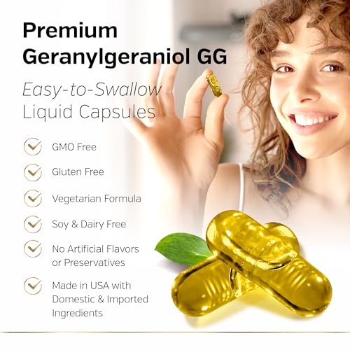 Premium Geranylgeraniol Supplement – GG-Gold 150mg with DeltaGold Vitamin E Tocotrienols Sunergetic uk supplements