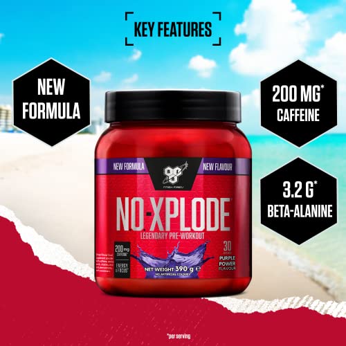 BSN Nutrition N.O.-Xplode Pre Workout Powder Food Supplement, Energy and Focus BSN uk supplements