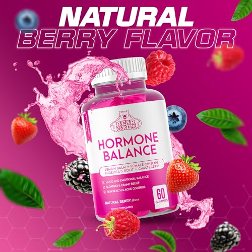 Hormone Balance for Women - PMS Relief Gummies and Bloating Relief for Women Bear Grips uk supplements