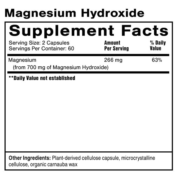 Quicksilver Scientific Magnesium Hydroxide (120 Capsules) Quicksilver Scientific uk supplements
