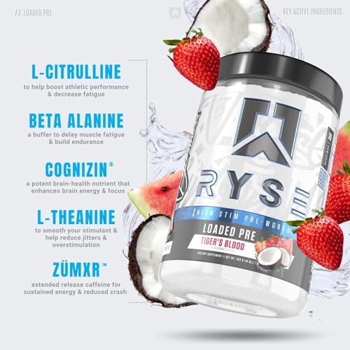 RYSE Up Supplements Loaded Pre Workout Powder Supplement for Men & Women RYSE Up Supplements uk supplements