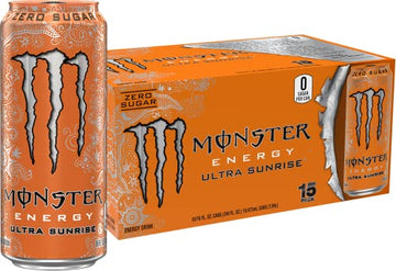 Monster Energy Ultra Sunrise, Sugar Free Energy Drink, 16 Fl Oz (Pack of 15) Monster Energy uk supplements