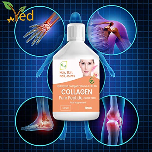 Liquid Collagen Peptides Supplement, Faster Absorption Dietary Hydrolyzed Drink Ved uk supplements