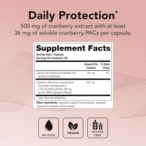 Theralogix TheraCran One Cranberry Capsules - 90-Day Supply - Cranberry Supplement Theralogix uk supplements
