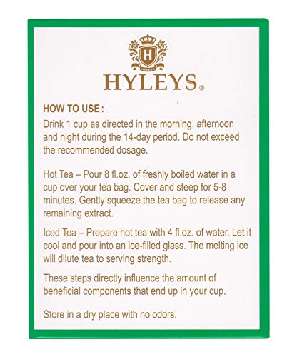 Hyleys Detox Tea 14 Days Kit - 42 Tea Bags - Herbal Supplement - Mother's Mother's Day HYLEYS uk supplements