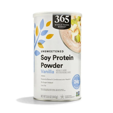 365 by Whole Foods Market, Soy Protein Powder, Unsweetened Vanilla Flavor, 15.63 oz 365 by Whole Foods Market uk supplements
