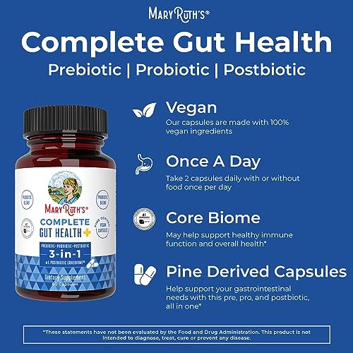 MaryRuth's 3-in-1 Probiotics for Complete Gut Health | Gut Health Supplement for Women MaryRuth Organics uk supplements