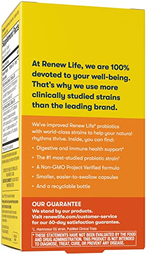 Renew Life Everyday Probiotic Capsules, Daily Supplement Supports Urinary, Digestive Renew Life uk supplements
