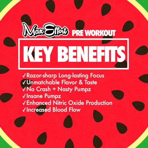 MAX EFFORT Muscle - Pre Workout Supplement, Energy and Focus, Insane Muscle Pump MAX EFFORT uk supplements