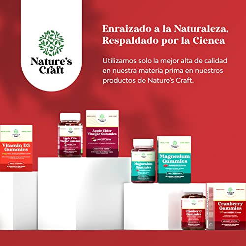 Gomitas ACV de Vinagre de Sidra de Manzana – Suplemento de Energético Natural con la Natures Craft uk supplements