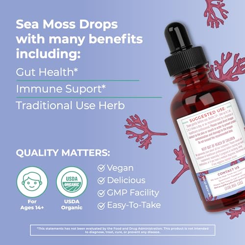 MaryRuth's Irish Sea Moss Liquid Drops | Sugar Free | SeaMoss for Gut Health and Immune MaryRuth Organics uk supplements