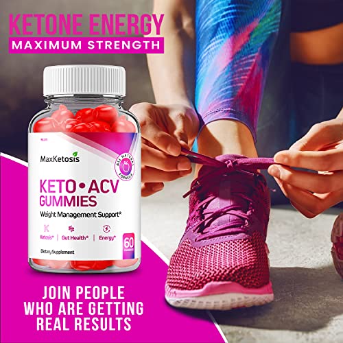 (2 Pack) Max Ketosis Keto ACV Gummies Max Ketosis Advanced Formula Apple Cider Vinegar Rillvo uk supplements