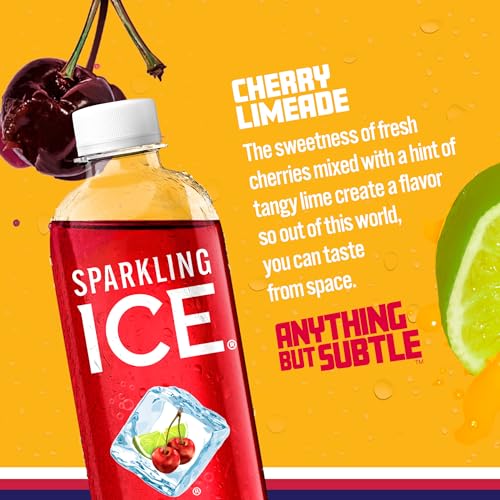 Sparkling Ice, Cherry Limeade Sparkling Water, Zero Sugar Flavored Water, with Vitamins Sparkling ICE uk supplements
