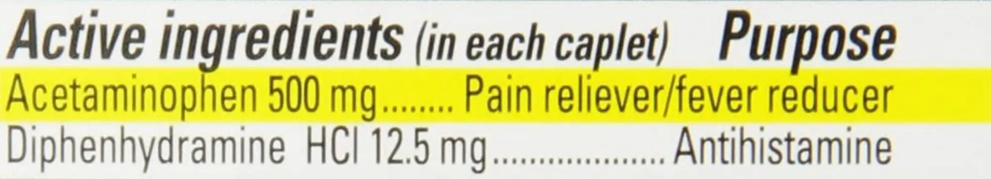 Percogesic Extra Strength Acetaminophen & Diphenhydramine Pain Relief, Fast-Acting Aspirin-Free Fever Reducer & Antihistamine, 60 Count Percogesic uk supplements