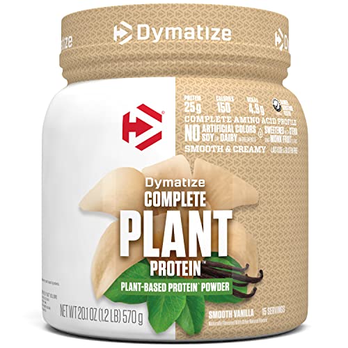 Dymatize Vegan Plant Protein, Smooth Vanilla, 25g Protein, 4.8g BCAAs, Complete Dymatize uk supplements