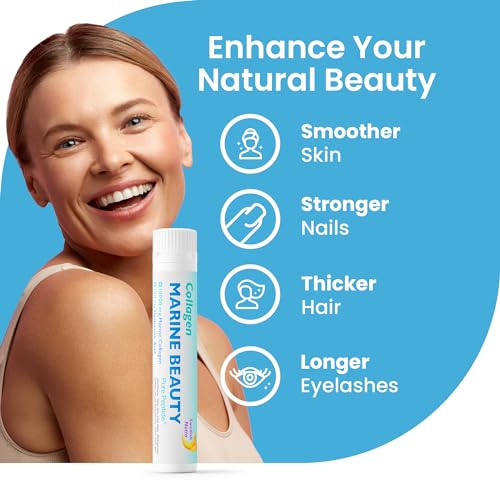 Swedish Nutra Marine Beauty Collagen | High Strength Type 1 & 3 Collagen to Rejuvenate Hair, Skin & Nails Swedish Nutra uk supplements