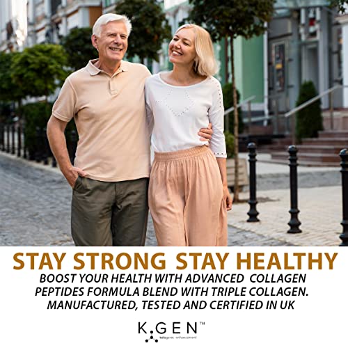 Pure Collagen Supplements Capsules Grass Fed Advanced Multi Collagen Peptides K GEN rejuvenation nutrition uk supplements
