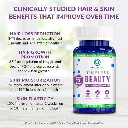 BioTrust Timeless Beauty Ceramide Booster – Hair & Skin Restoring Phytoceramides BioTrust uk supplements