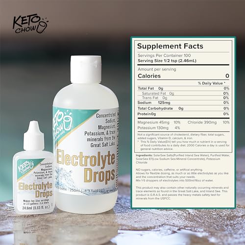 Keto Chow - Electrolyte Hydration Drops - Keto Diets & Intermittent Fasting - Immune Support Keto Chow uk supplements