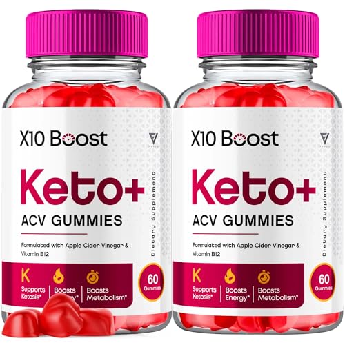 (2 Pack) X10 Boost Keto ACV Gummies, X10 Keto Boost Gummies Advanced Weight Loss Fyvus uk supplements