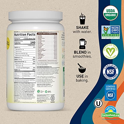 Garden of Life Vegan Protein Powder - 22g Raw Plant Protein, BCAAs, Probiotics Garden of Life uk supplements