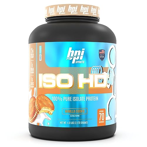 BPI Sports ISO HD Isolate Protein Vanilla Cookie, 76.8 oz - 69 Servings BPI Sports uk supplements